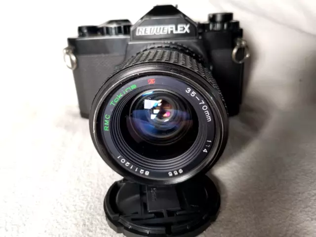 Revueflex AC2  Kamera SLR mit RMC Tokina 35-70 mm Zoom 1:4 VOLLE FUNKTION