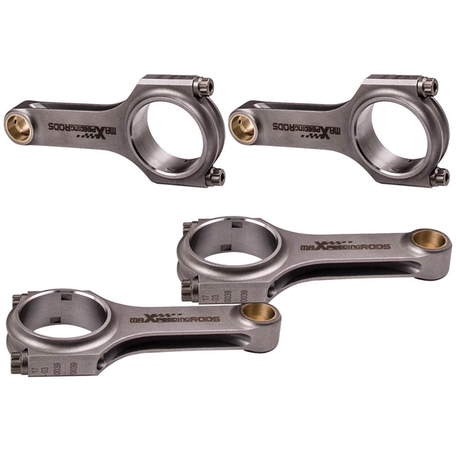 4x 4340 Forge H-Beam Connecting Rods+ARP2000 Bolts For Triumph TR3 TR4 158.75mm