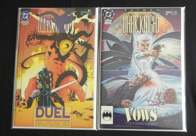 Batman Legends Of Dark Knight Annuals 1 (1991) & 2 (1992) DC - White Pages (NM-)