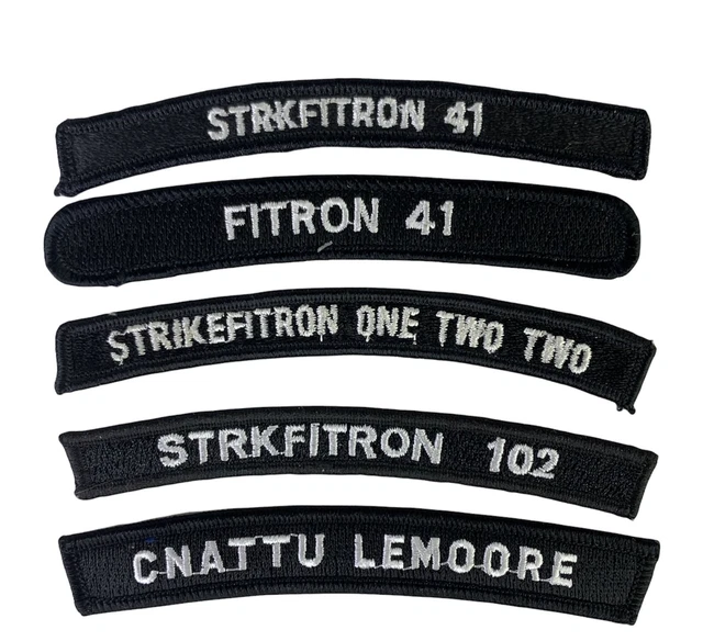 US NAVY ENLISTED Uniform Squadron Rocker Patch USN LOT OF 5 PATCHES. £7 ...