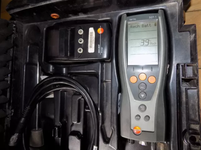 Testo 327-1 Flue / Combustion Gas Analyser Sniffer and printer