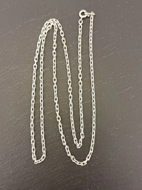 ANCIEN COLLIER CHAÎNE Argent Massif Maille Forçat EUR 1,00 - PicClick FR