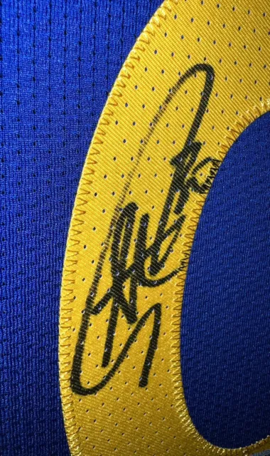 Stephen Curry Signed Warriors NBA Authentic Jersey Nike Vaporknit Auto USASM BAS