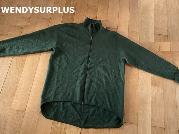 Veste En Laine Woolpower 600 Full Zip - Maille Ullfrotté Verte - Homme - Neuf Avec étiquettes - Fabriqué En Suède