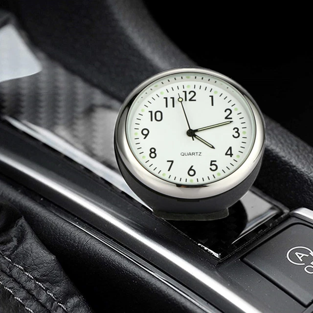 Luminous Green Pocket Mini Quartz Watch Stick-On Clock Trim Auto Car Accessories Luminous Green Pocket Mini Quartz Watch Stick-On Clock Trim Auto Car Accessories