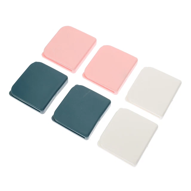 6 piezas Cortina de ducha adhesiva clip de protección de ducha clip de cortina de baño