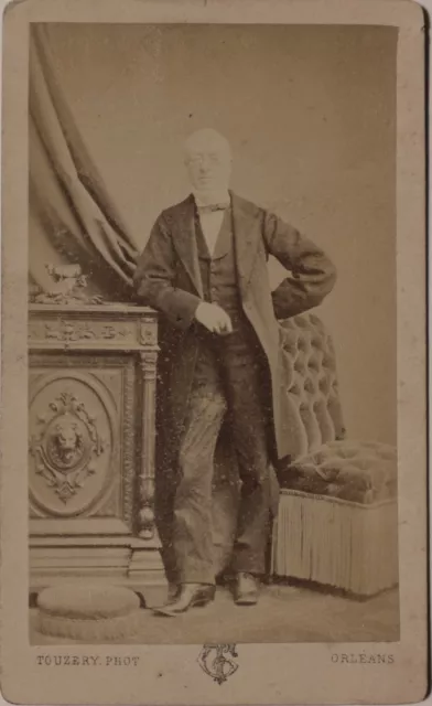 Touzery Orléans Photographie Carte de visite Cdv Vintage Albumine 