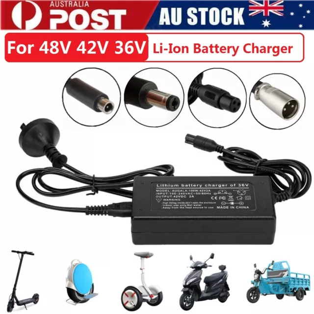 48V 42V 36V Lithium Li-Ion Battery For Xiaomi Electric Scooter Charger Adapter