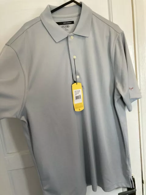 BNWT Greg Norman Play-Dry Golf Polo Shirt  Size S Grey in colour 2