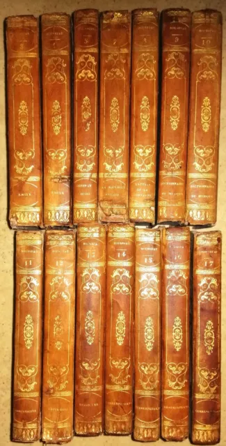 lot 17 livres Oeuvres J.J. ROUSSEAU 1830 à 1833 reliures art cuir gravures