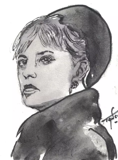 Portrait original de Jeanne MOREAU