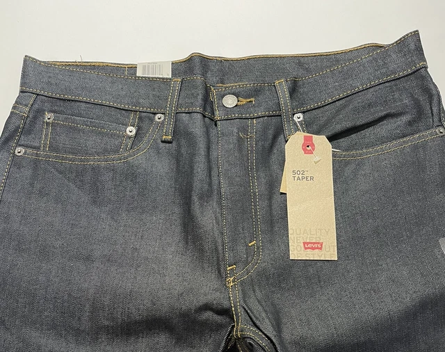 LEVIS 502 REGULAR Fit Tapered Rigid Envy Dark Blue Jeans Denim 29 X 32 46.74 PicClick