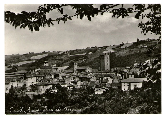 Cartolina - 1962 - Castell'Arquato (Piacenza) - Panorama - FG - NV