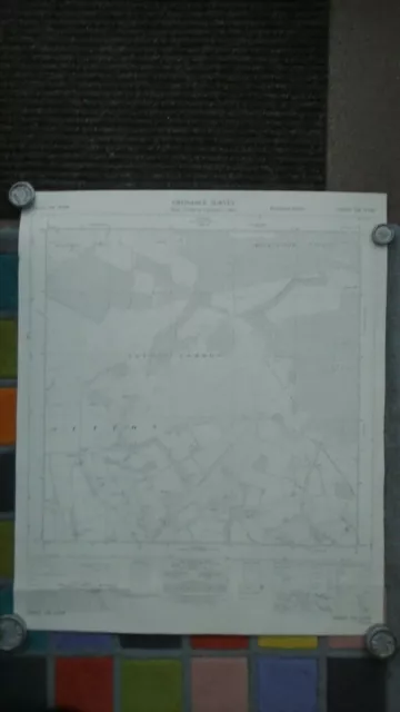 RARE Ordnance Survey map TM34NW Sutton 1958 Near Woodbridge, Hollesley Commons