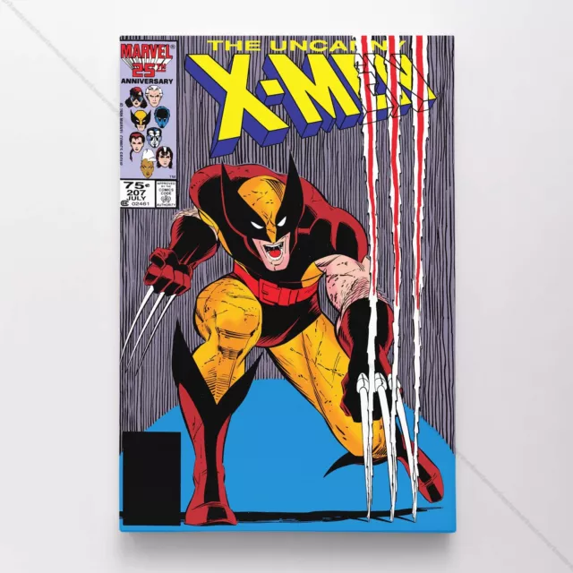 Uncanny X-Men Poster Canvas Vol 1 #207 Xmen Marvel Comic Book Art Print