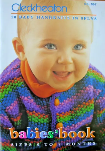 Cleckheaton Knitting Pattern Book - 10 BABY HANDKNITS IN 8PLYS - Sizes 0 to 9Mth