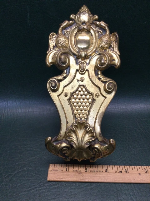 Antique Ornate Brass Curtain Tie Back Decorative Eagles Birds