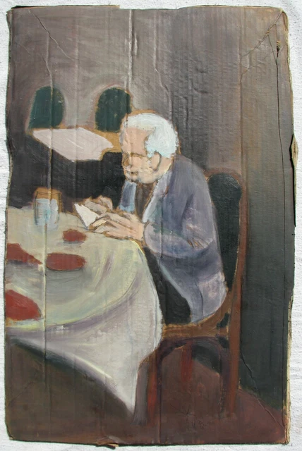 Davide BAROGGI (Locarno 1974) Nuovo Selvaggio VECCHIO AL TAVOLO DI RISTORANTE