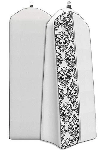 Gusseted Wedding Dress Garment Bag - For Long Puffy Gowns - 72” x 24”, 20”