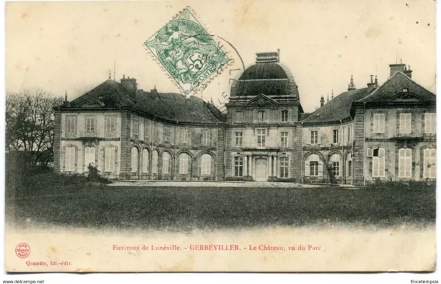 CPA -Carte postale-France - Environ de Lunéville - Gerbéviller - Le Château 1907