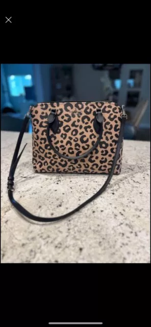 Kate Spade New York Darcy Leopard Small Satchel Crossbody