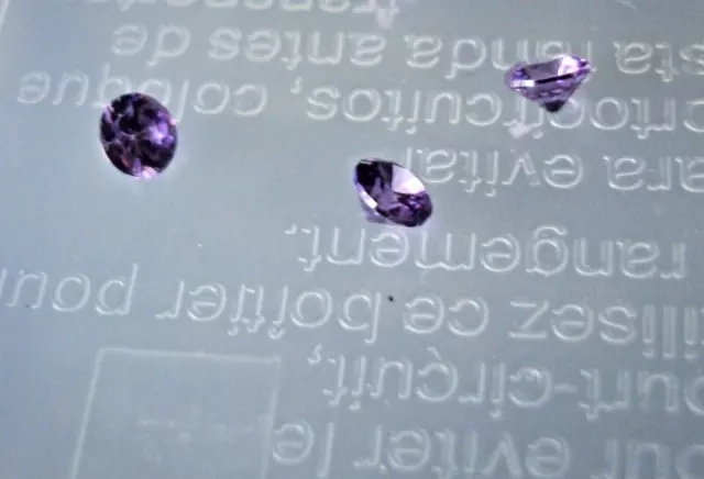 Moissanite Diamonds 4mm Loose Stones Round Best Quality Brilliant amethyst x 4