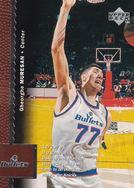 Gheorghe Muresan - Washington Bullets (NBA Basketball Card) 1995-96 Hoops # 168 Mint