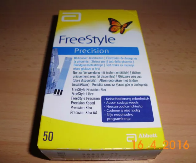 Freestyle Precision 50 Teststreifen, MHD 31.01.2025 / Neu