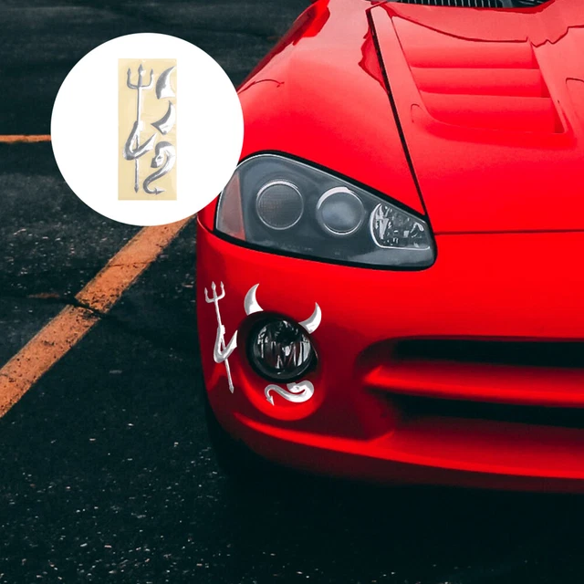 Motore adesivo distintivo metallo decalcomania auto 3D diavolo