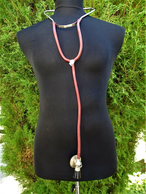 Antique Medical Doctors Physicians Binaural Stethoscope Hearing Device Bell