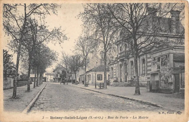 Cpa 94 Boissy Saint Leger / Rue De Paris / Town Hall