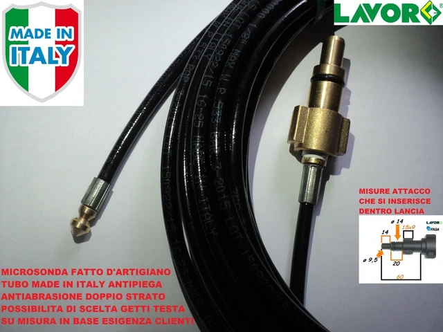 Sonda Spurgatubi LAVOR Da 10 Metri - Per Idropulitrici, Pulizia Scarichi Domestici - Foto 11