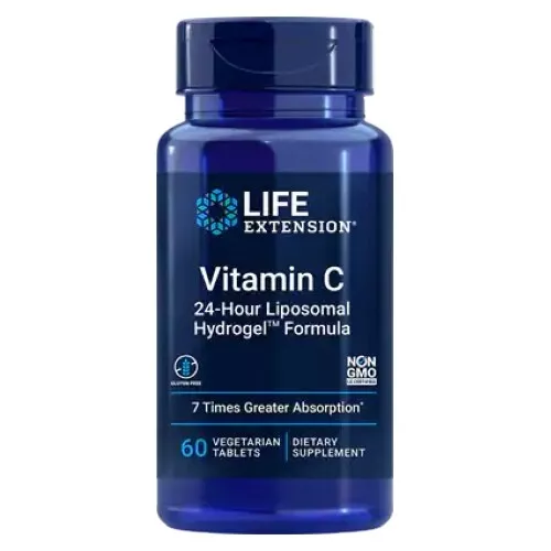 Vitamine C 24-Hour Liposomale Hydrogel Formule 60 Tablettes Par Life Extension