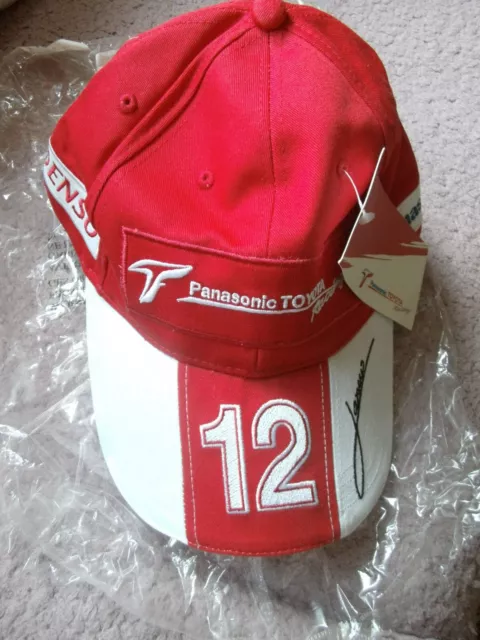 Panasonic Toyota Racing Driver Base Cap Jarno Trulli 12 Formel 1 F1 rot Mütze