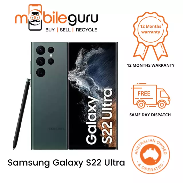 SAMSUNG GALAXY S22 Ultra 128 GB Burgundy Unlocked AU Stock Mobile