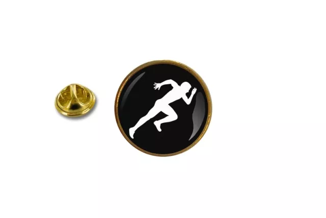 pins pin badge pin's metal avec pince papillon sprint athletisme course a pieds