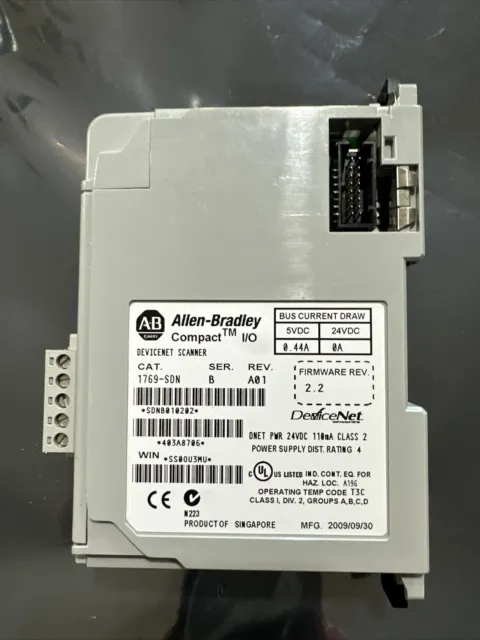 AB 1769-SDN/B/A01 CompactLogix DeviceNet Scanner Module