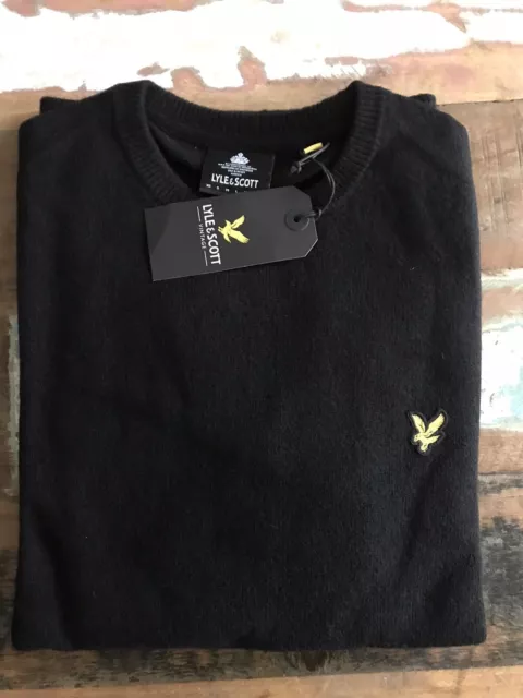 Lyle & Scott Mens lambswool blend crew neck knit BNWT Size Medium