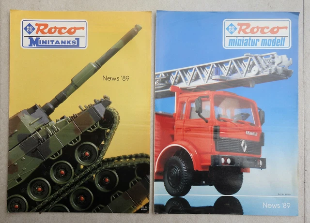 ANTIQUE CATALOGUES ROCO 1989 miniature model minitanks £5.15 - PicClick UK