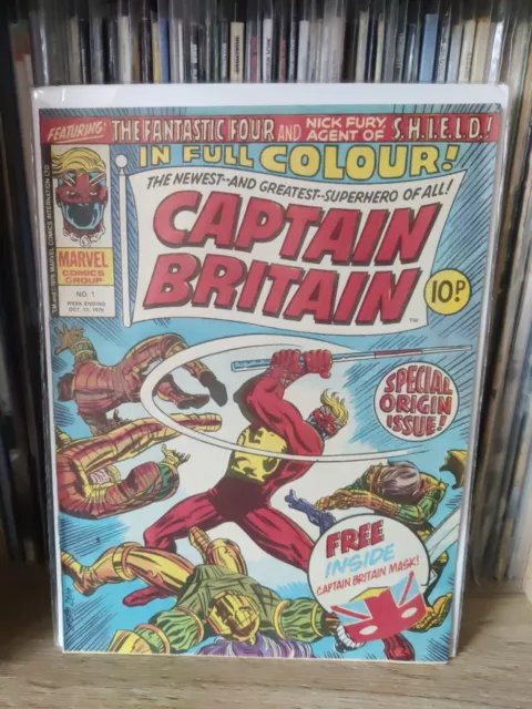 Captain Britain 1st appearance of Captain Britain Drawing On Maze Page In Photos