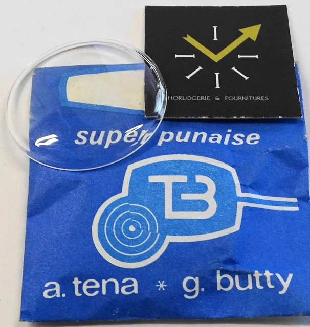 Verre De Montre Diamètre 29.6 Mm Super Punaise Tena Butty Neuf Sans étiquette | Verre Montre Cristal Remplacement 29.6mm Tena Butty France