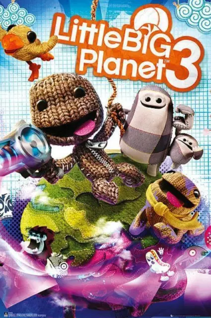 Little Big Planet 3: Cover – Maxi-Poster 61 cm x 91,5 cm neu und versiegelt