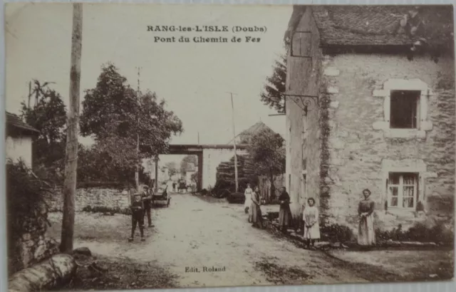 Rang Les THE ISLE 25 CPA Bridge of / The Chemin Iron Good Condition 1926