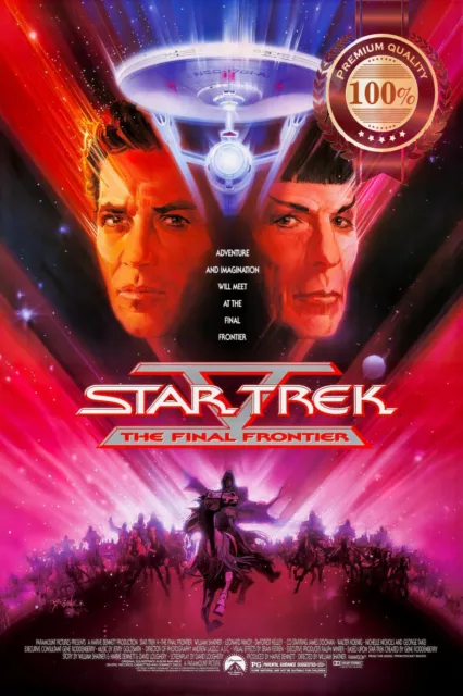 Star Trek V The Final Frontier 1989 Original Cinema Movie Print Premium Poster