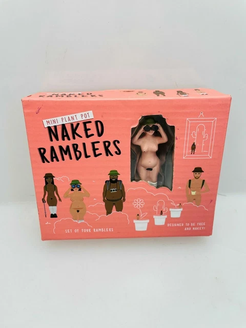 Gift Republic GR452090 Mini Plant Pot Naked Ramblers Pink