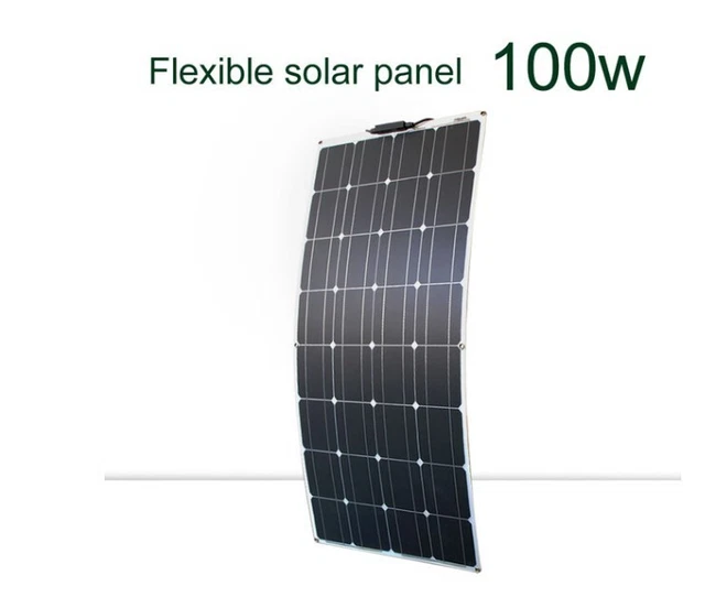 Panneau Solaire Souple Kit 12V Module de Chargeur de Batterie à Haute Efficacité