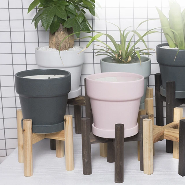 Stand en bois Century stand en bois rack en bois jardin extérieur pots 10