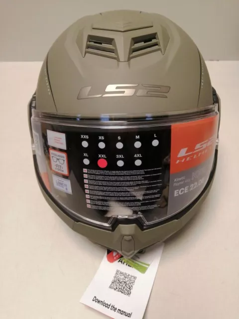 Motorradhelm Klapphelm LS2 Helm Advant Special FF906 matt Sand  XXL