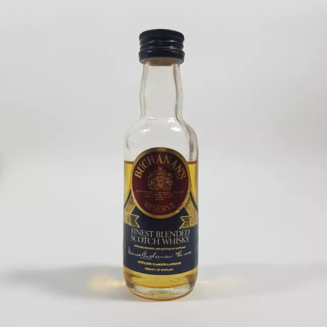 Buchanan's Reserve Circa 1970's Finest Blended Scotch Whisky Miniature 40% ABV