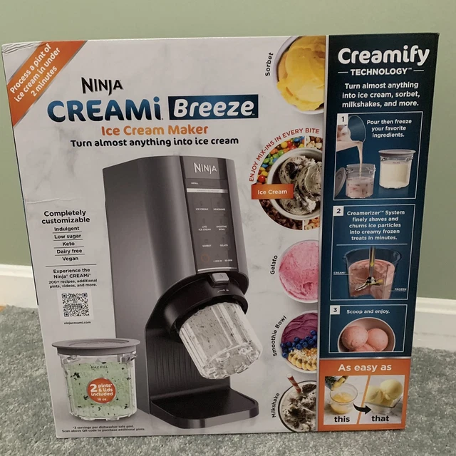 NINJA CREAMI BREEZE Ice Cream, Gelato & Sorbet Maker NC201 275.50